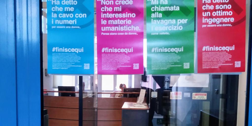 campagna #finiscequi in biblioteca